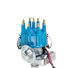 Top Street Performance JM6713BL Ready to Run Distributor Blue Cap