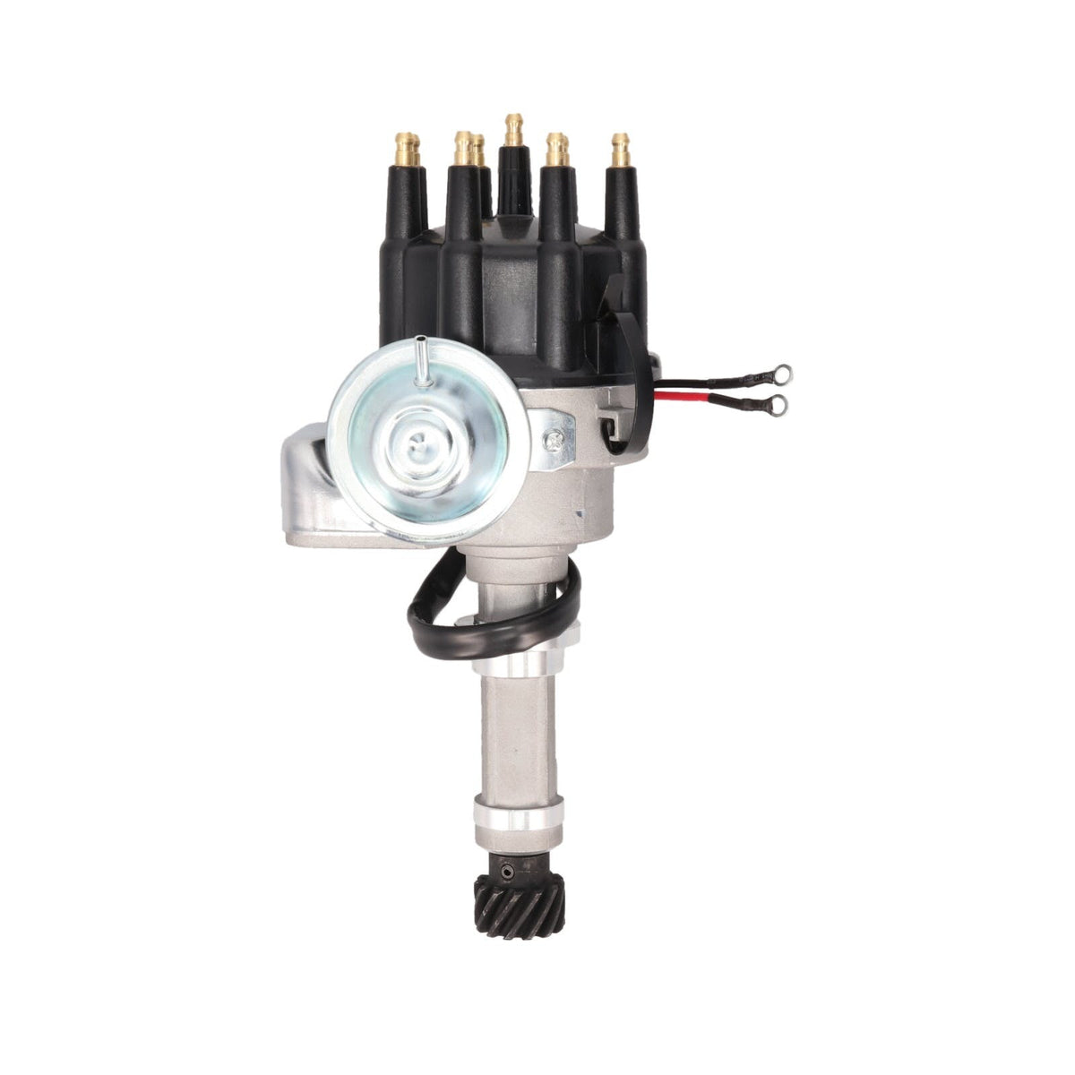 Top Street Performance JM6737BK Ready To Run Distributor, Black Cap
