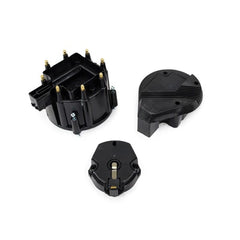 Top Street Performance JM6950BK HEI Distributor Cap and Rotor Kit Super Cap, Coil Cover, Rotor, Black
