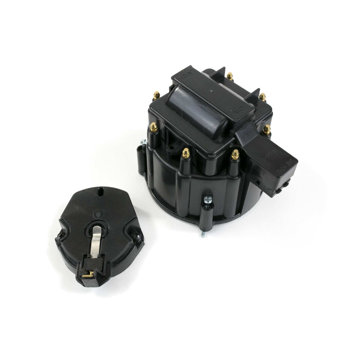 Top Street Performance JM6951BK HEI Distributor Cap and Rotor Kit Oem Cap, Coil Cover, Rotor, Black