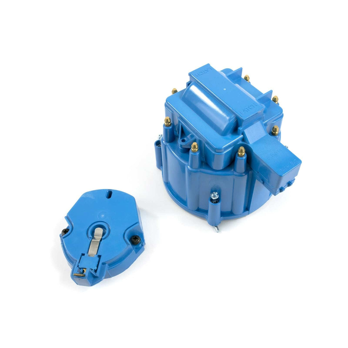 Top Street Performance JM6951BL HEI Distributor Cap and Rotor Kit Oem Cap, Coil Cover, Rotor, Blue