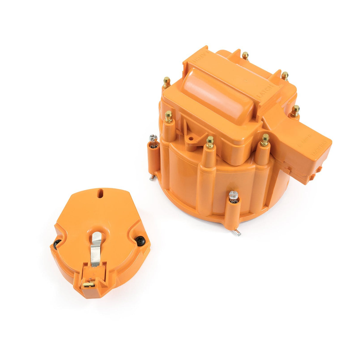 Top Street Performance JM6951OR HEI Distributor Cap and Rotor Kit - OEM Cap, 8 Cylinder, Orange