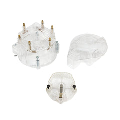 Top Street Performance JM6952CL HEI Distributor Cap and Rotor Kit Super Cap, Coil Cover, Rotor, Clear