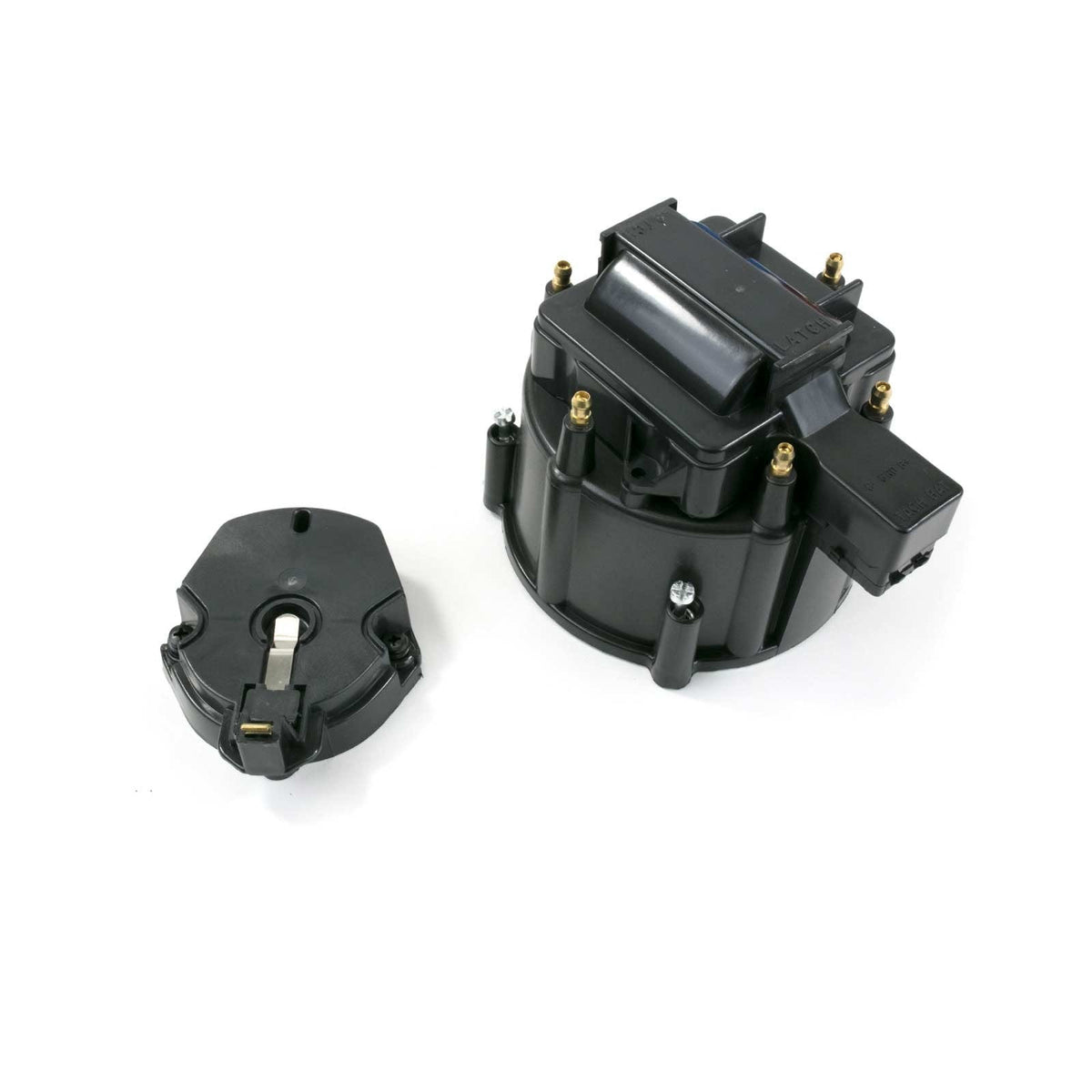 Top Street Performance JM6953BK HEI Distributor Cap and Rotor Kit Oem Cap, Coil Cover, Rotor, Black