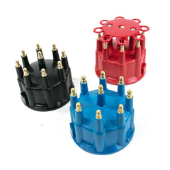 Top Street Performance JM6971BL Pro Billet Ready To Run Distributor Cap and Rotor Kit Blue