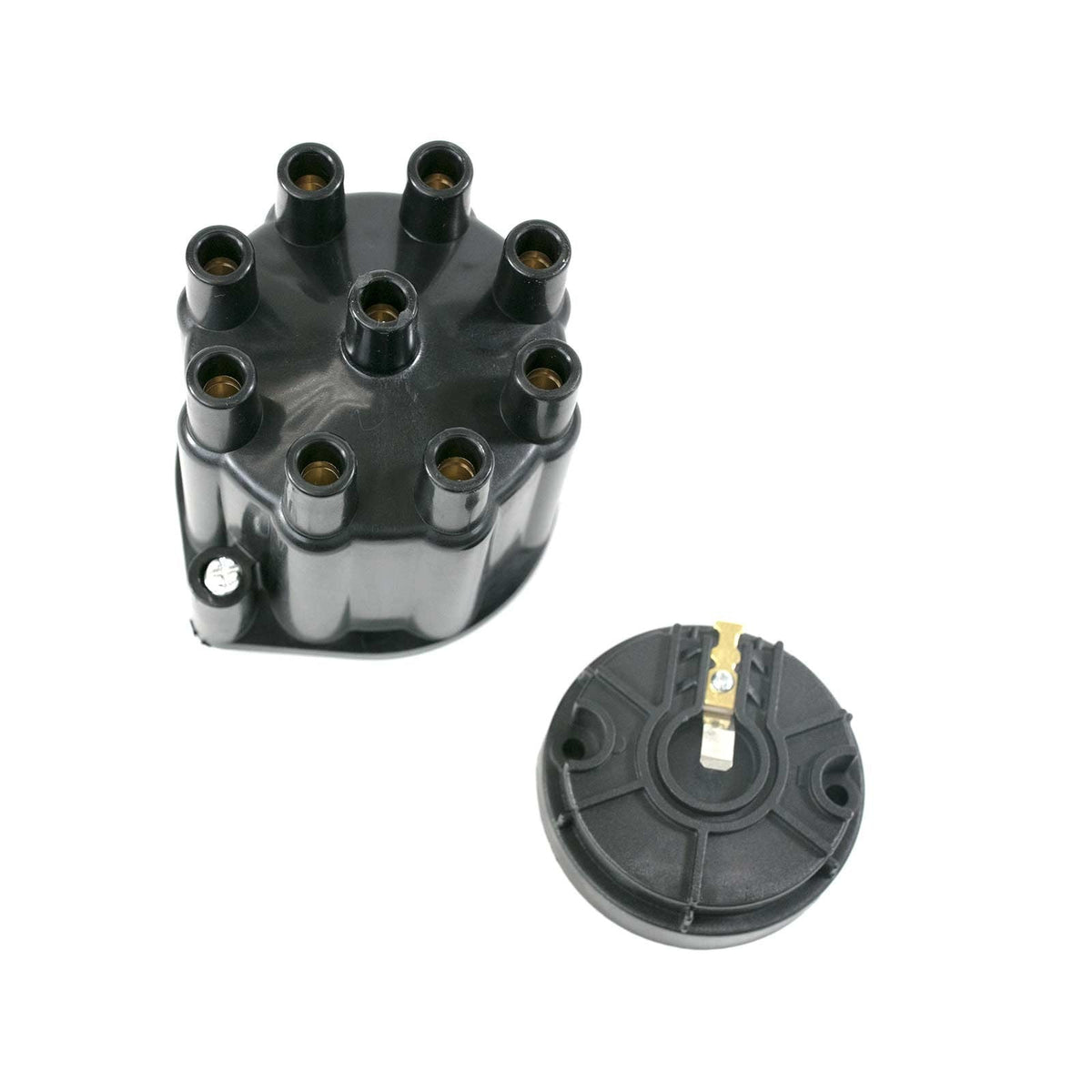 Top Street Performance JM6974BK Pro Series Pro Billet Ready To Run Distributor Cap and Rotor Kit Black