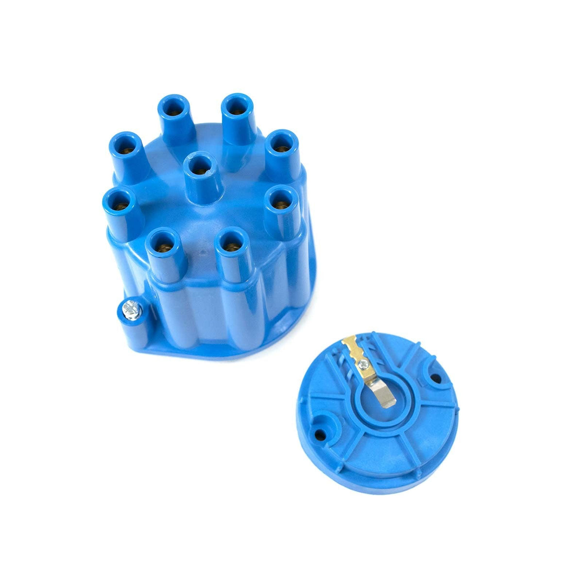 Top Street Performance JM6974BL Pro Series Pro Billet Ready To Run Distributor Cap and Rotor Kit Blue