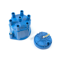 Top Street Performance JM6976BL Pro Series Pro Billet Ready To Run Distributor Cap and Rotor Kit Blue