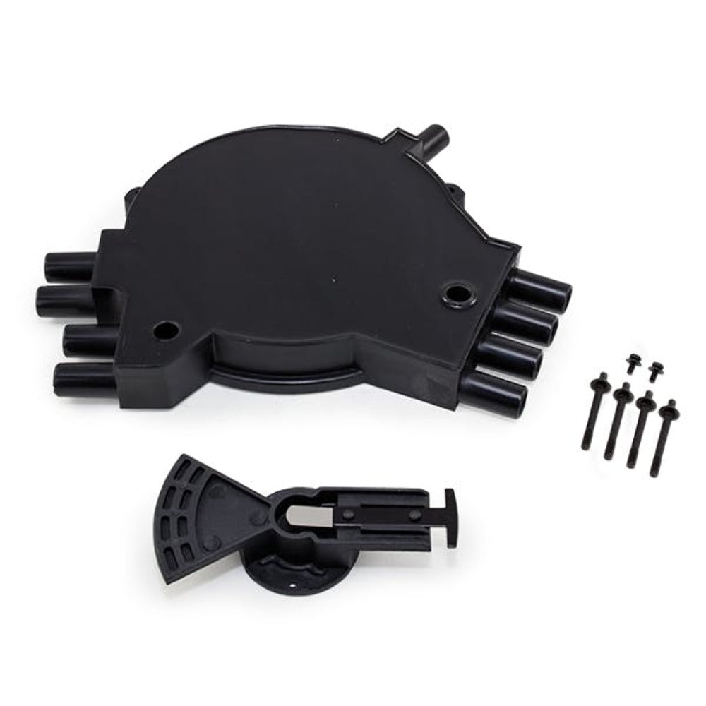 Top Street Performance JM6981BK Optispark Distributor Cap and Rotor Kit Black