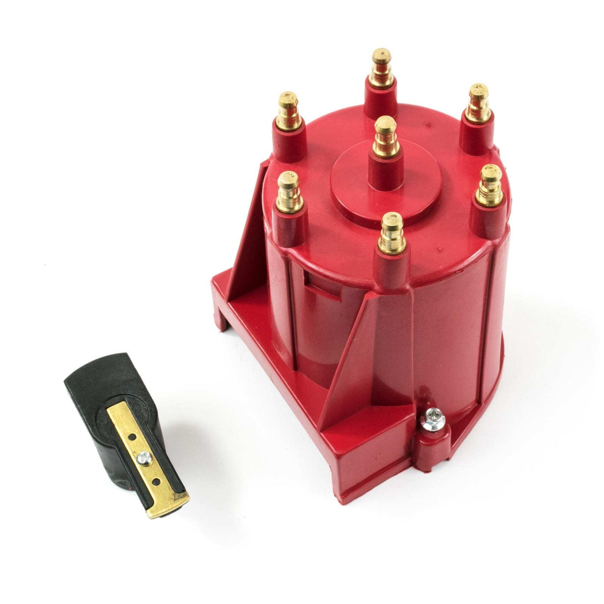 Top Street Performance JM6983R GM EFI Distributor Cap and Rotor Kit Red