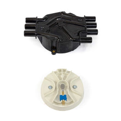 Top Street Performance JM6985BK GM Vortec Distributor Cap and Rotor Kit Black