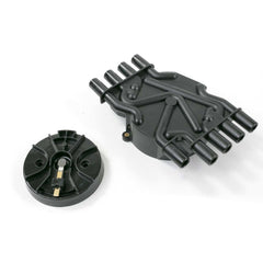 Top Street Performance JM6986BK GM Vortec Distributor Cap and Rotor Kit Black