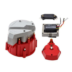 Top Street Performance JM6991GY-KT HEI Distributor Tune-Up Kit - Super Cap/Rotor/65K Volt Coil and Module, 8 Cyl Grey