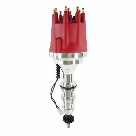 Top Street Performance JM7608R Pro Series Pro-Billet Distributor, Red Cap