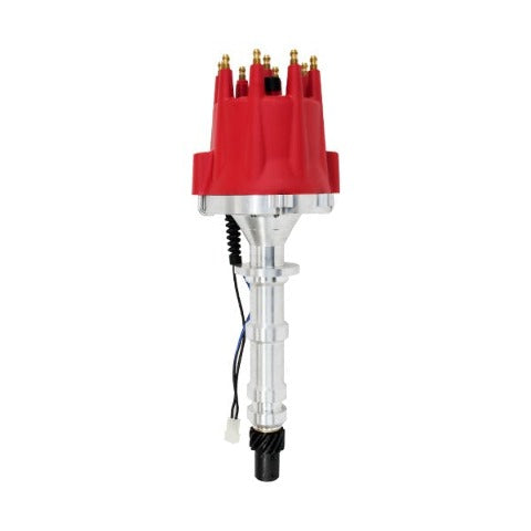 Top Street Performance JM7609R Pro Series Pro-Billet Distributor, Red Cap