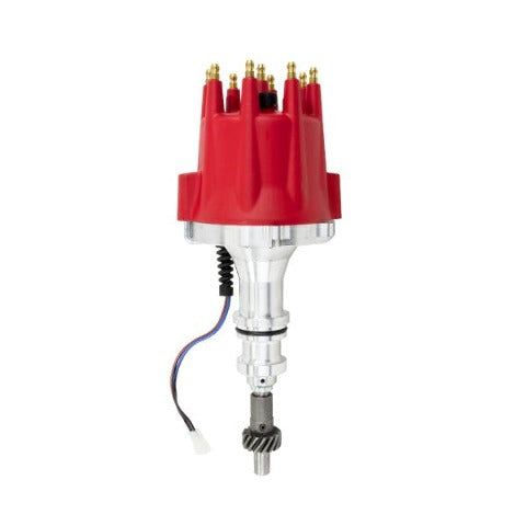 Top Street Performance JM7610R Pro Series Pro-Billet Distributor Red Cap