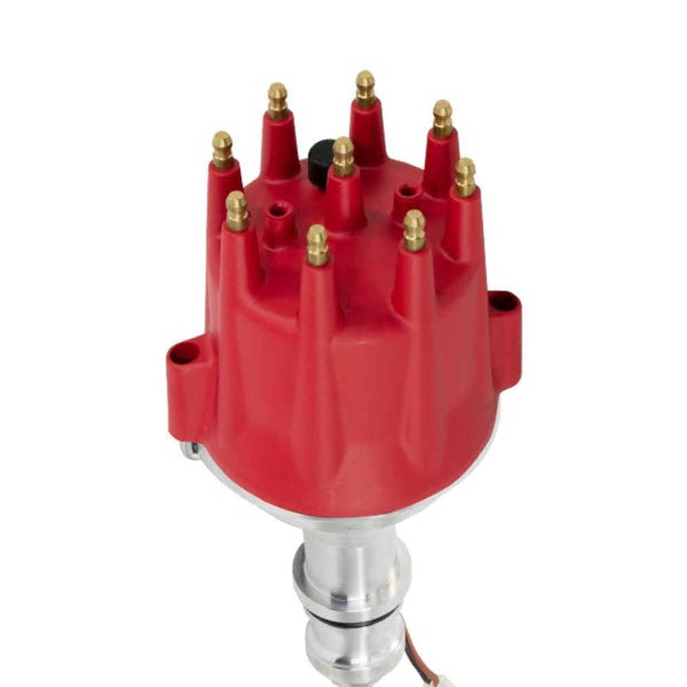 Top Street Performance JM7613R Pro Series Pro-Billet Distributor Red Cap