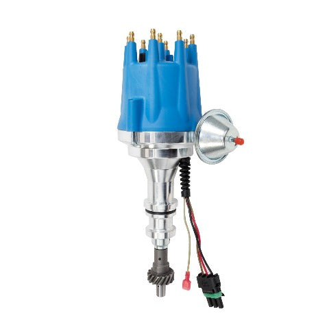 Top Street Performance JM7706BL Pro Series Ready to Run Distributor Blue Cap