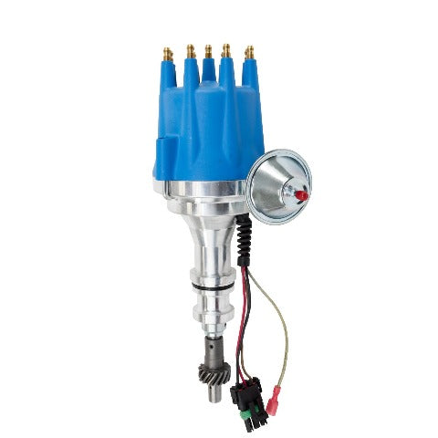 Top Street Performance JM7710BL Pro Series Ready to Run Distributor Blue Cap