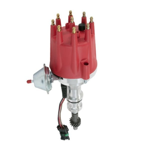 Top Street Performance JM7710R Pro Series Ready to Run Distributor Red Cap