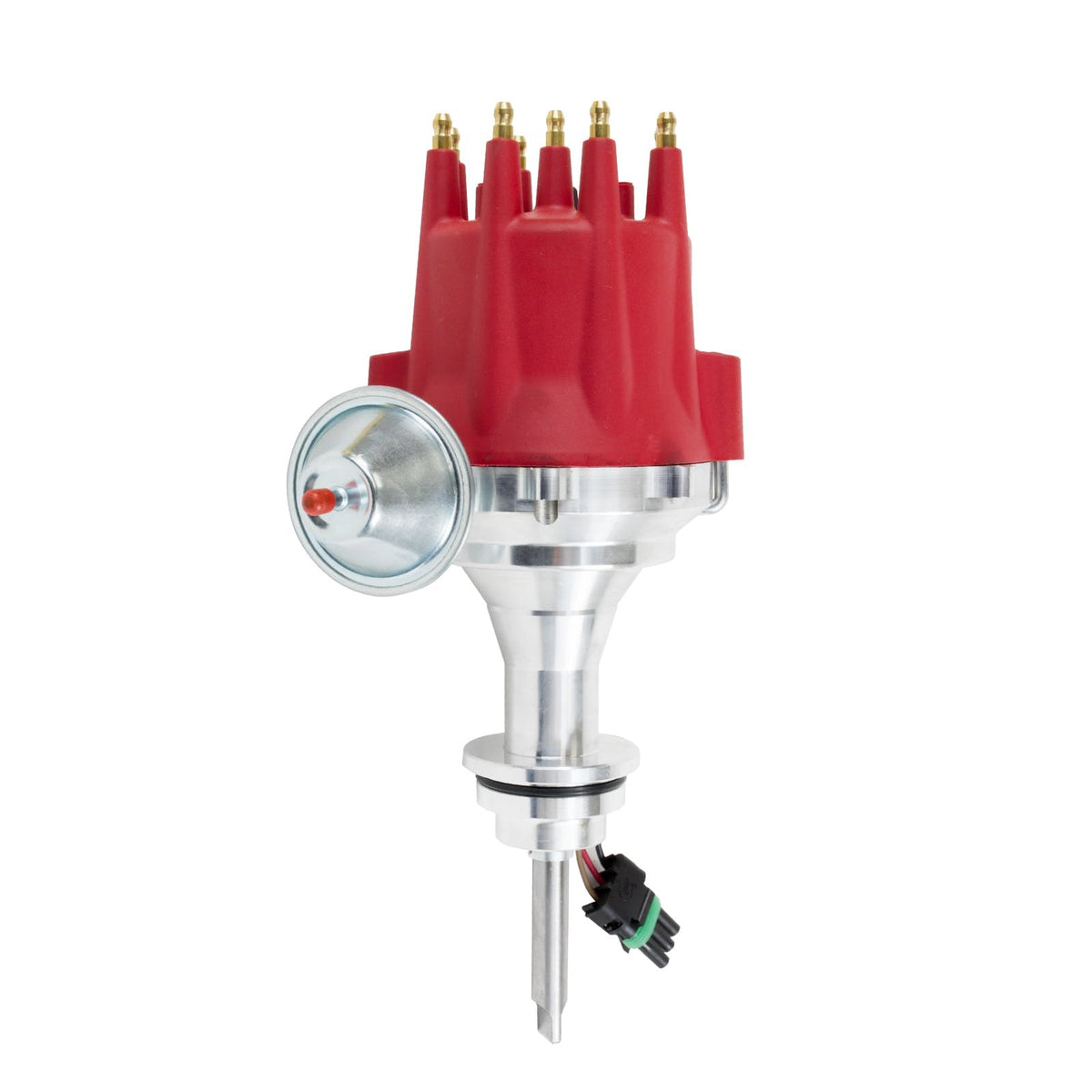 Top Street Performance JM7713R Pro Series Ready to Run Distributor Red Cap