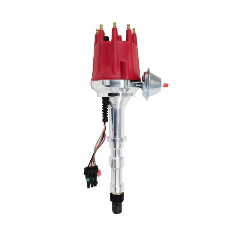 Top Street Performance JM7717R Pro Series Ready to Run Distributor Red Cap