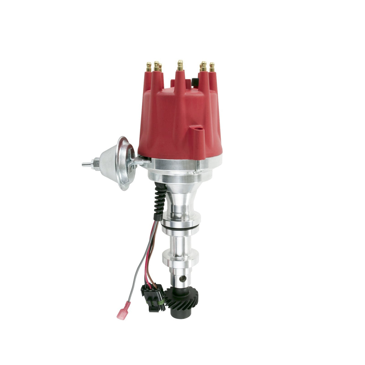 Top Street Performance JM7734R Pro Series Ready To Run Distributor, Red Cap