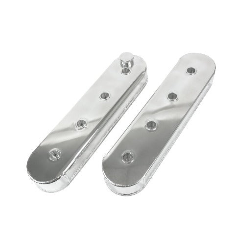 Top Street Performance JM8081-5CA Aluminum Fabricated Valve Cover w/o Coil Mounts, Clear Anodized