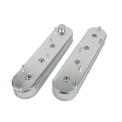 Top Street Performance JM8081-6CA Aluminum Fabricated Valve Cover w/ Coil Mounts, Clear Anodized
