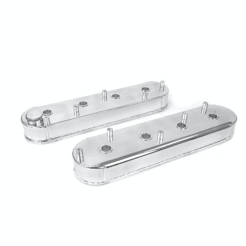 Top Street Performance JM8081-6P Aluminum Fabricated Valve Cover w/ Coil Mounts, Polished