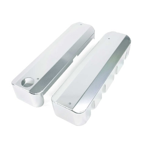 Top Street Performance JM8081-7CA Aluminum Fabricated Coil Cover w/ Oil Filler, Clear Anodized