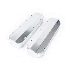 Top Street Performance JM8092-2CA Aluminum Tall Fabricated Valve Cover Long Bolt, w/o Breather Hole, Clear Anodize