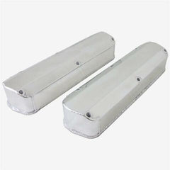 Top Street Performance JM8093-2CA Aluminum Tall Fabricated Valve Cover Long Bolt, w/o Breather Hole, Clear Anodize
