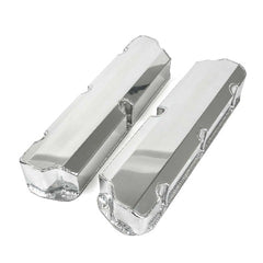 Top Street Performance JM8093-3P Aluminum Tall Fabricated Valve Cover Short Bolt, w/o Breather Hole, Polished