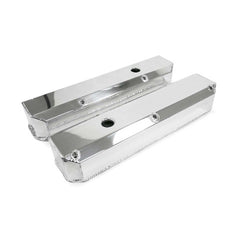 Top Street Performance JM8096-7P Aluminum Tall Fabricated Valve Cover Long Bolt, w/ Breather Hole, Polished