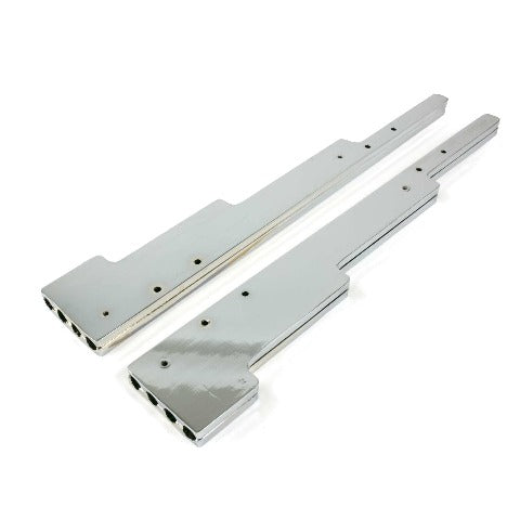 Top Street Performance JM9001C Billet Aluminum Wire Loom Set 9.5mm, Smooth, Chrome
