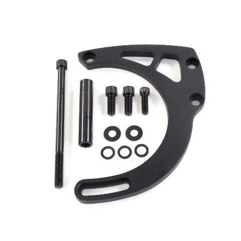 Top Street Performance JM9131BK Chevy SB LWP, Mid Mount, Aluminum Alternator Bracket Kit, Black