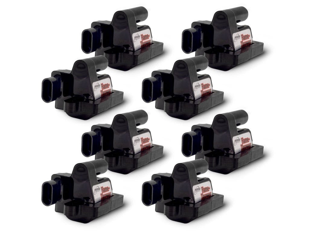 PerTronix 30818 Coil Flame-Thrower GM LS Truck; Square; Set of 8; 1999-07
