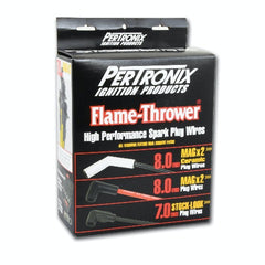 PerTronix 828215HT Wires, Univ. 8MM 8 cyl 45? Black Ceramic Boot; Black wire