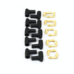 PerTronix 828280HT Wires, Univ. 8MM 8 cyl 180? Black Ceramic Boot; Black wire