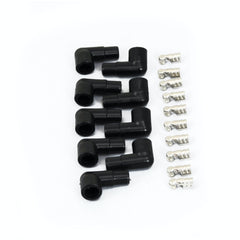 PerTronix 828280HT Wires, Univ. 8MM 8 cyl 180? Black Ceramic Boot; Black wire