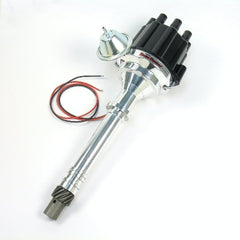 PerTronix D100700 Elec Dist Billet Chevy SB/BB w/Ignitor II Vac Adv. Black Cap
