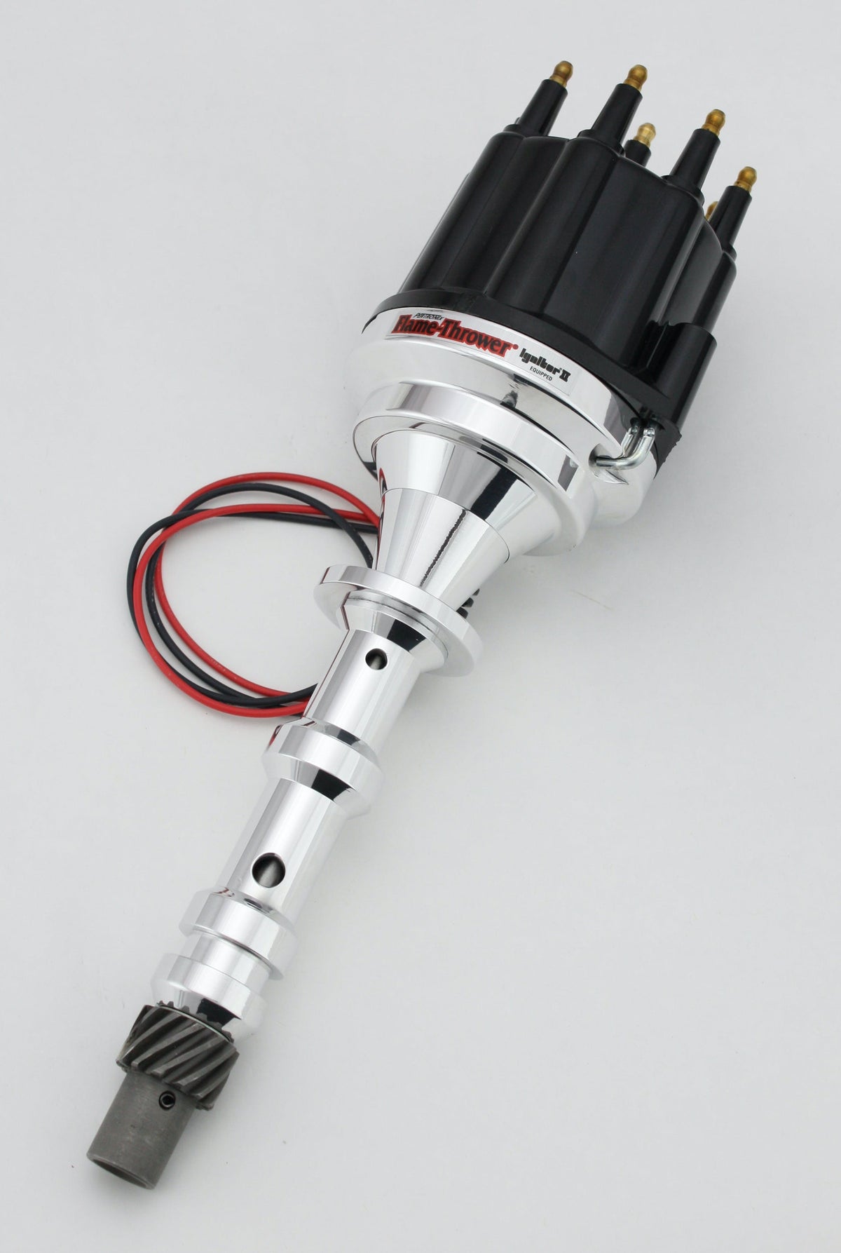 PerTronix D101810 Elec Dist Billet Chevy 409 w/Ignitor II Non Vac Adv. Black Male Cap