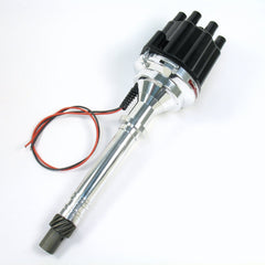 PerTronix D107800 D107800 Elec Dist Billet GM 90Degree V6 w/Ignitor II Non Vac Adv. Black Cap