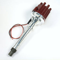 PerTronix D107801 D107801 Elec Dist Billet GM 90Degree V6 w/Ignitor II Non Vac Adv. Red Cap