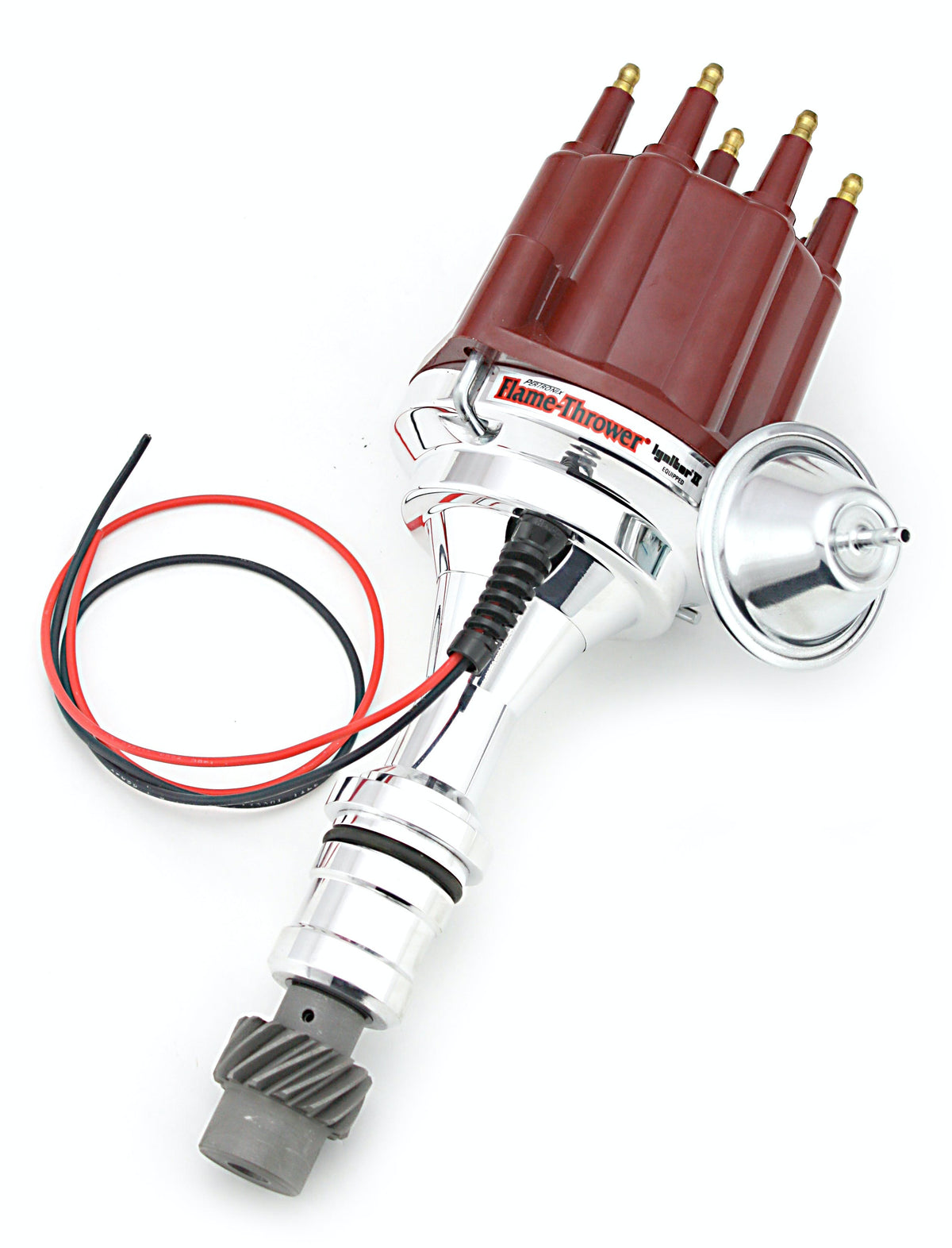 PerTronix D110711 D110711 Elec Dist Billet Oldsmobile V8 w/Ignitor II Vac Adv. Red Male Cap
