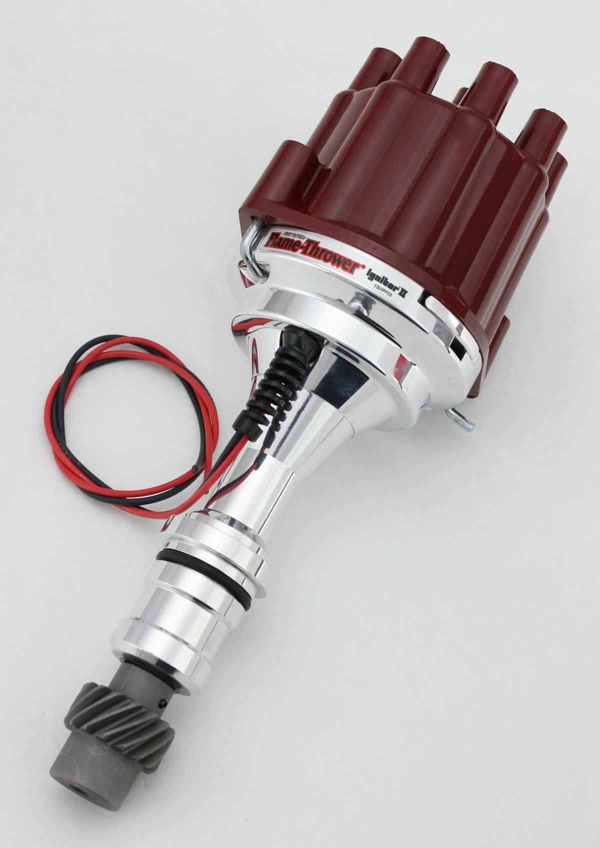 PerTronix D110801 D110801 Elec Dist Billet Oldsmobile V8 w/Ignitor II Non Vac Adv. Red Cap