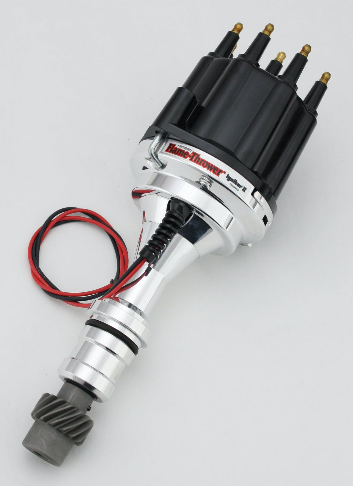 PerTronix D110810 D110810 Elec Dist Billet Oldsmobile V8 w/Ignitor II Non Vac Adv. Black Male Cap