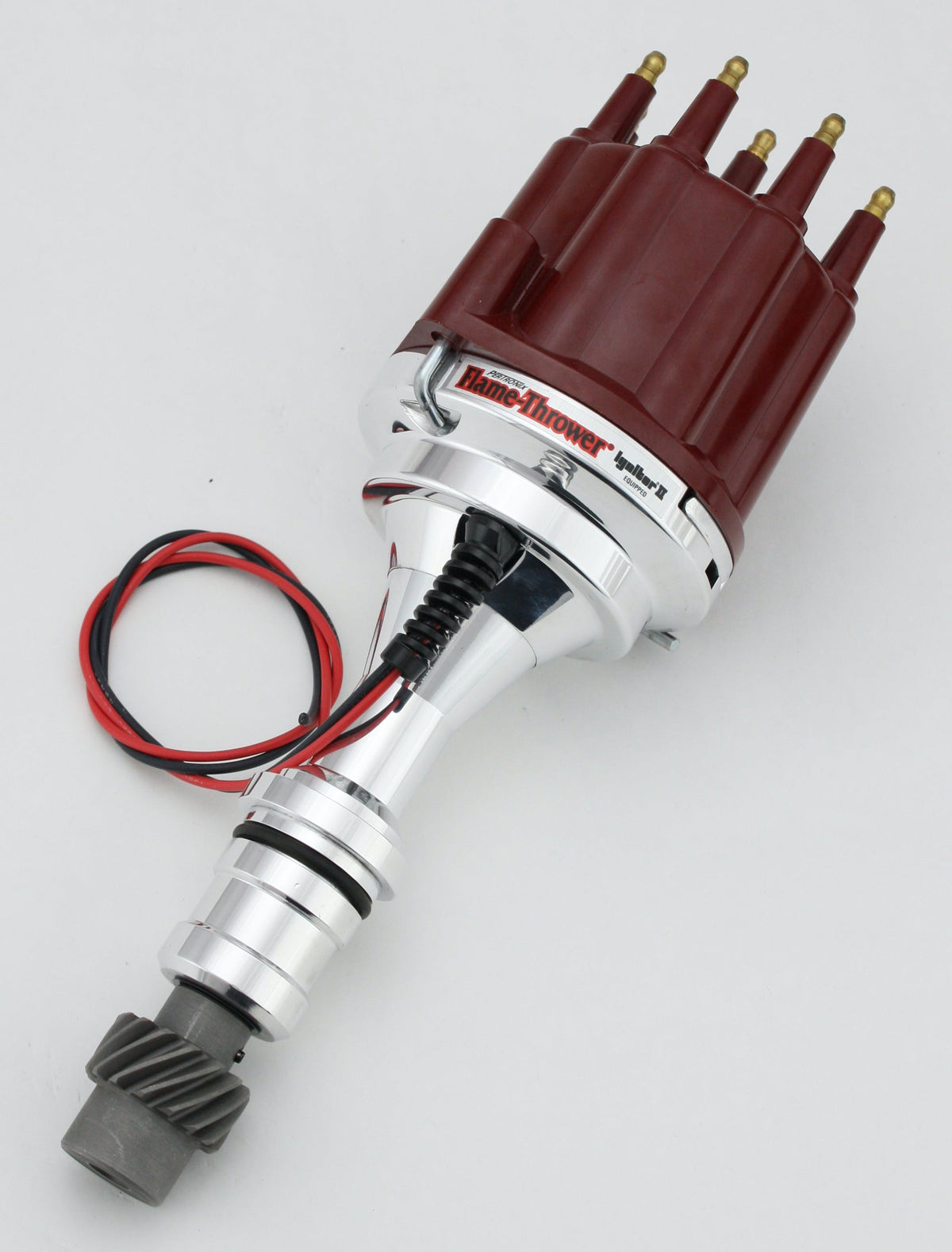 PerTronix D110811 D110811 Elec Dist Billet Oldsmobile V8 w/Ignitor II Non Vac Adv. Red Male Cap