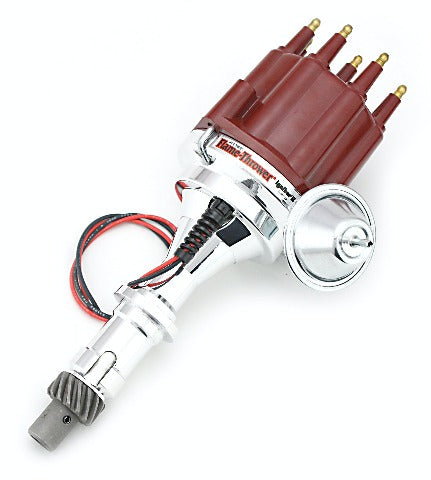 PerTronix D120711 D120711 Elec Dist Billet Pontiac V8 w/Ignitor II Vac Adv. Red Male Cap